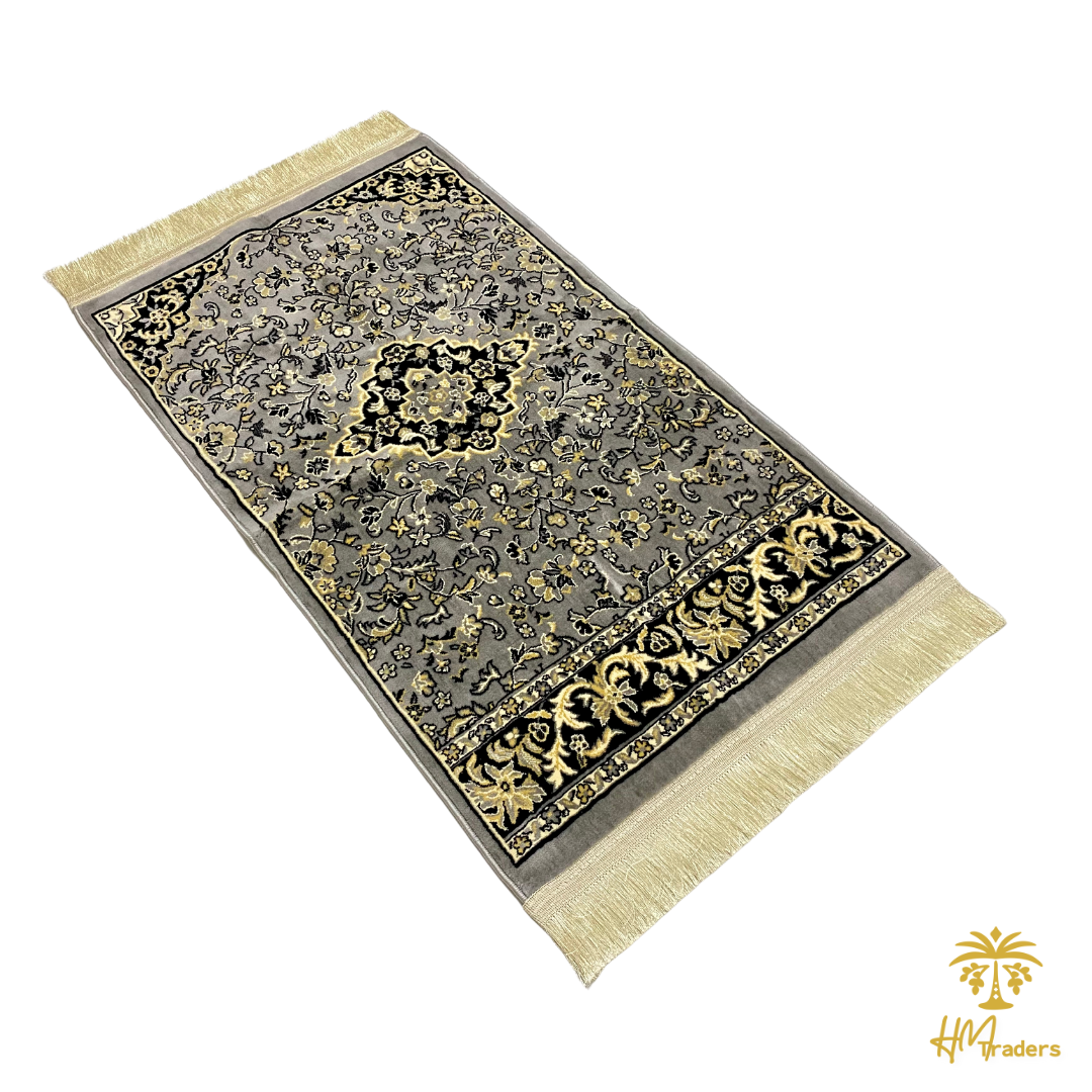 Rawda Premium Prayer Mat (Light Gray)