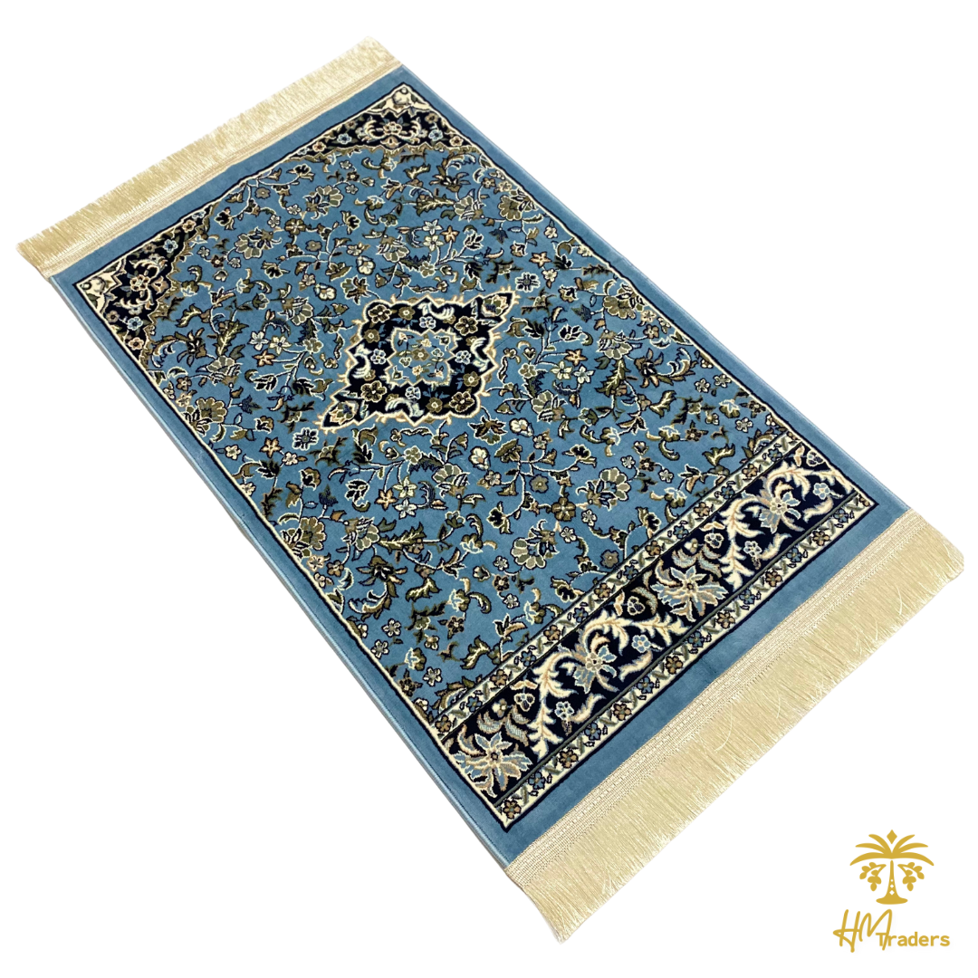 Rawda Premium Prayer Mat (Light Blue)