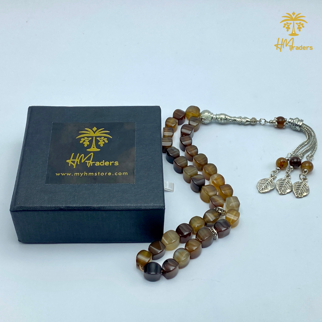 Brown Cube Aqeeq HM Traders