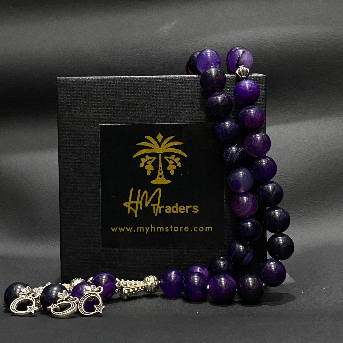 Purple Aqeeq Tasbih HM Traders