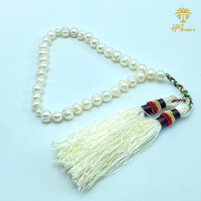 Real White Pearls Tasbih HM Traders