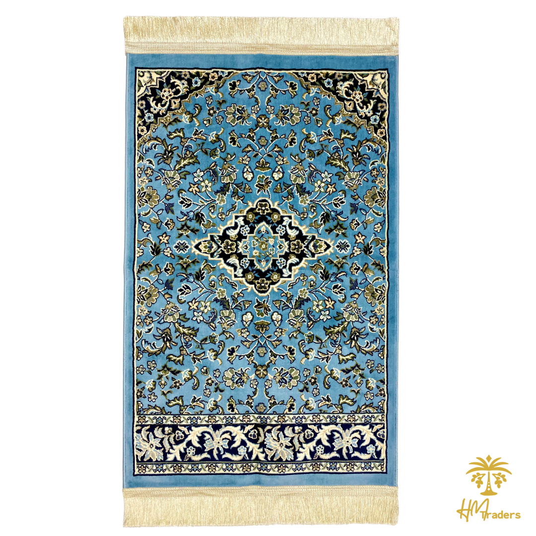 Rawda Premium Prayer Mat (Light Blue) HM Traders