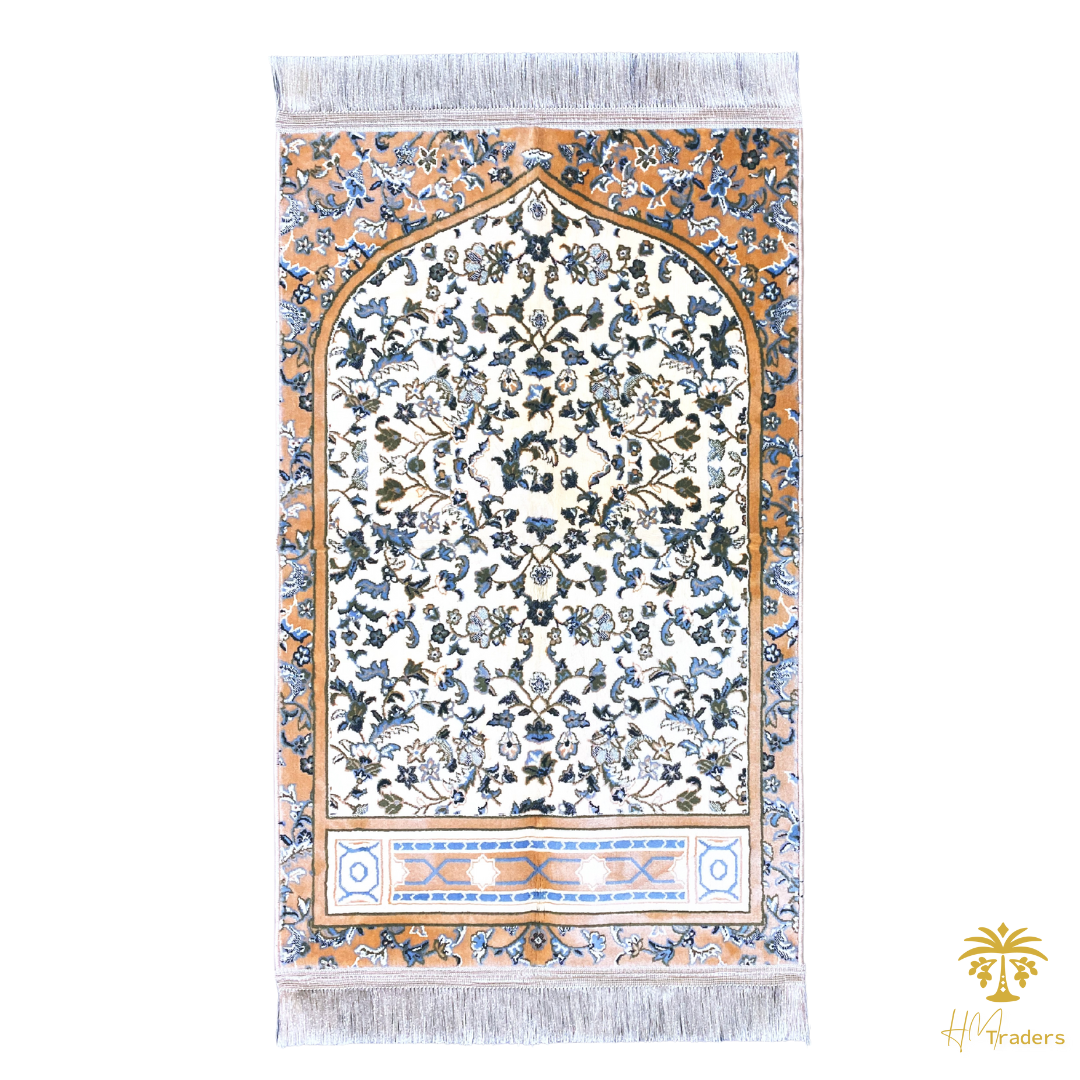 Luxurious  Haramain Prayer Mat - Cream HM Traders