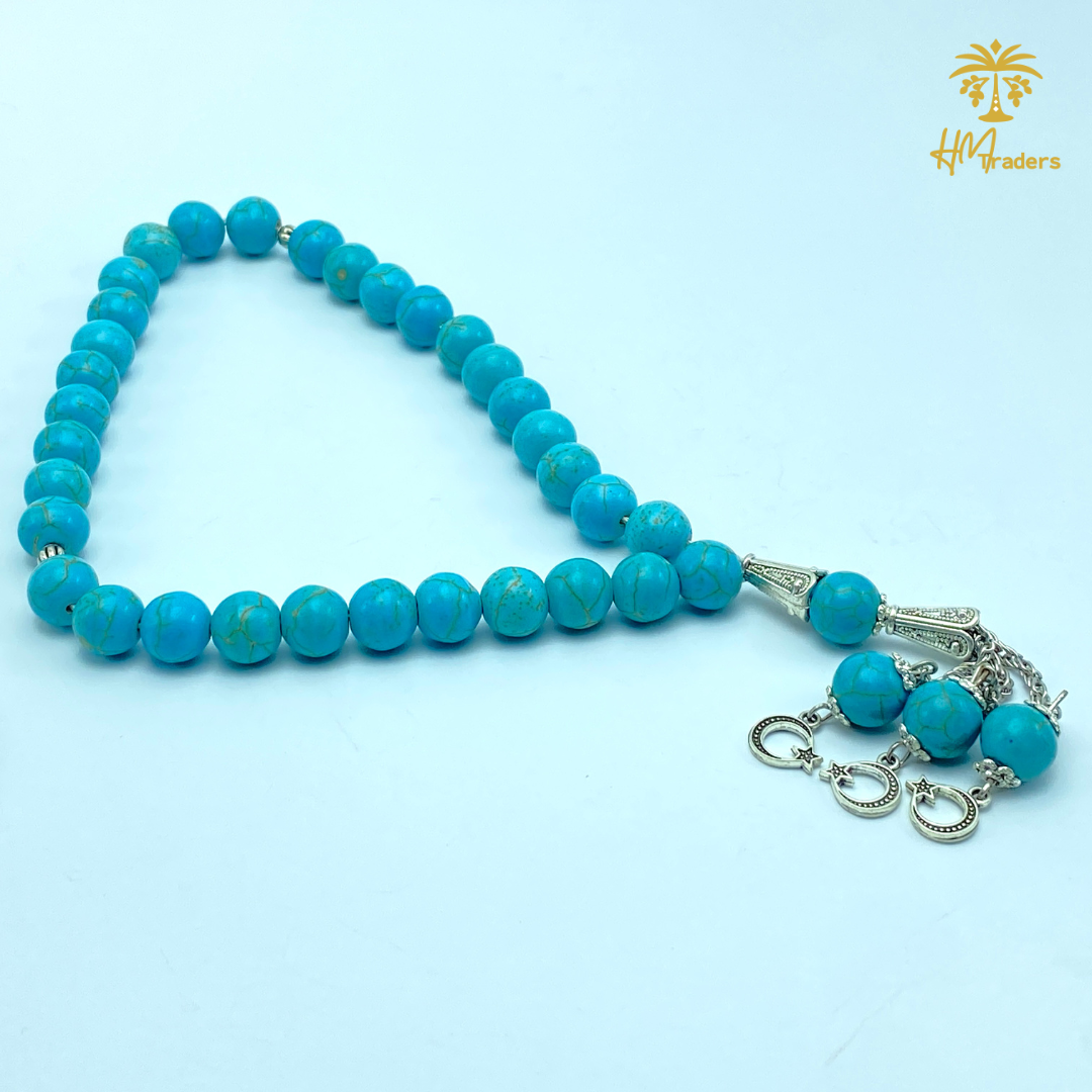 Blue Feroza Tasbih (Chain) 10 mm HM Traders