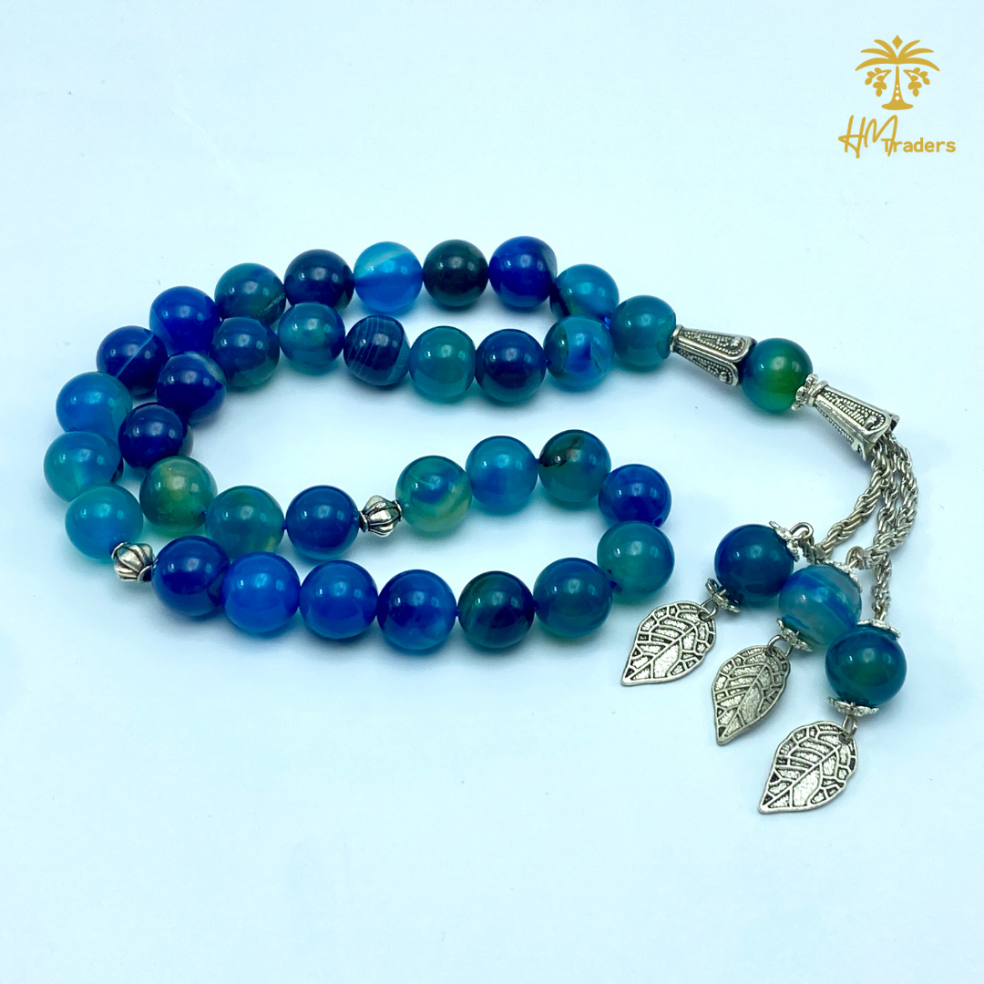 Blue Aqeeq Tasbih (Chain) HM Traders