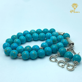 Blue Feroza Tasbih (Chain) 10 mm HM Traders