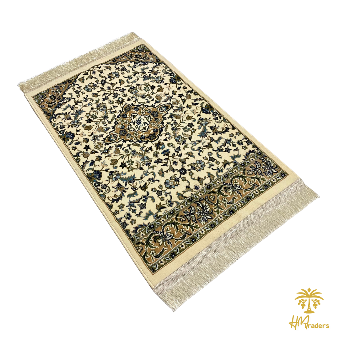 Rawda Premium Prayer Mat (Cream) HM Traders