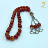 Red Sulemani Aqeeq Tasbih 8 mm HM Traders