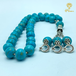 Blue Feroza Tasbih (Chain) 10 mm HM Traders