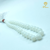 White Aqeeq Tasbih 10 mm HM Traders