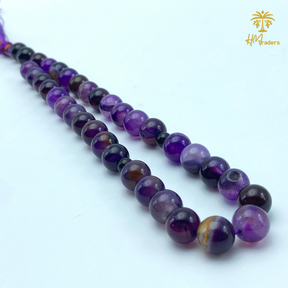 Purple Aqeeq Tasbih 10 mm HM Traders