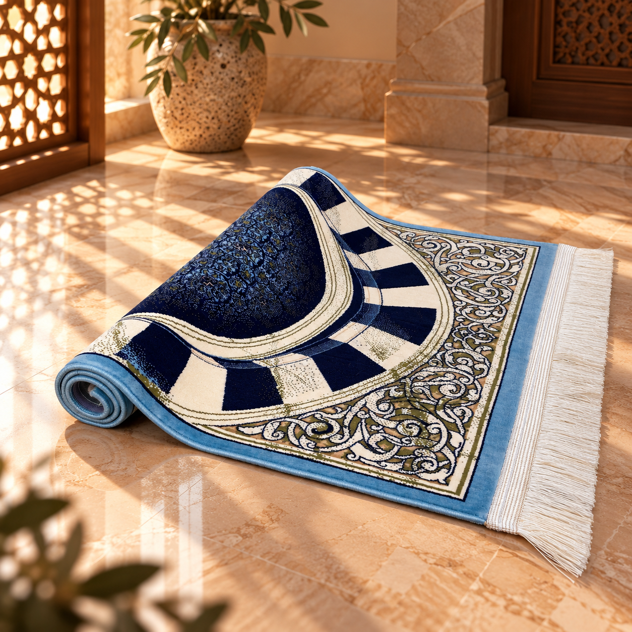 Al-Rawda Prayer Mat - Al-Qubba HM Traders