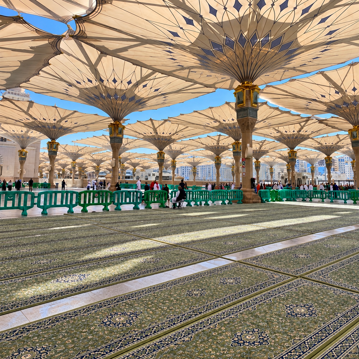 Masjid-e-Nabavi inpired Prayer Mat HM Traders