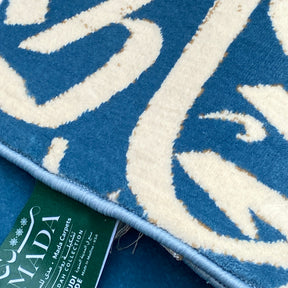 Arabic Calligraphy Prayer Mat (Light Blue) HM Traders