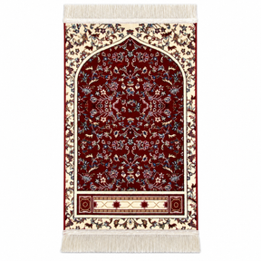Luxurious Haramain Prayer Mat - Red HM Traders