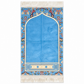 Imam e Kaaba Prayer Rug (Light Blue) HM Traders