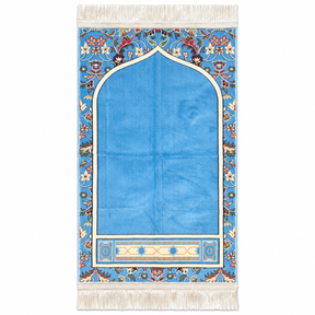 Imam e Kaaba Prayer Rug (Light Blue) HM Traders
