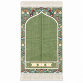 Imam e Kaaba Prayer Rug (Green) HM Traders