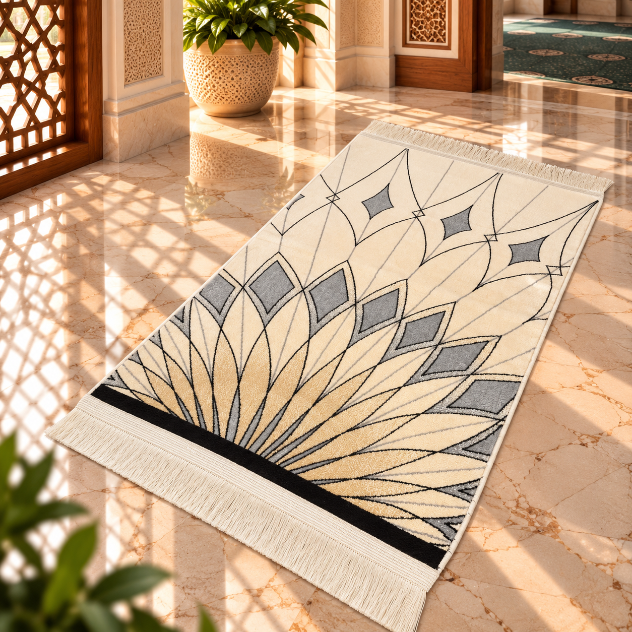 Masjid-e-Nabavi inpired Prayer Mat HM Traders