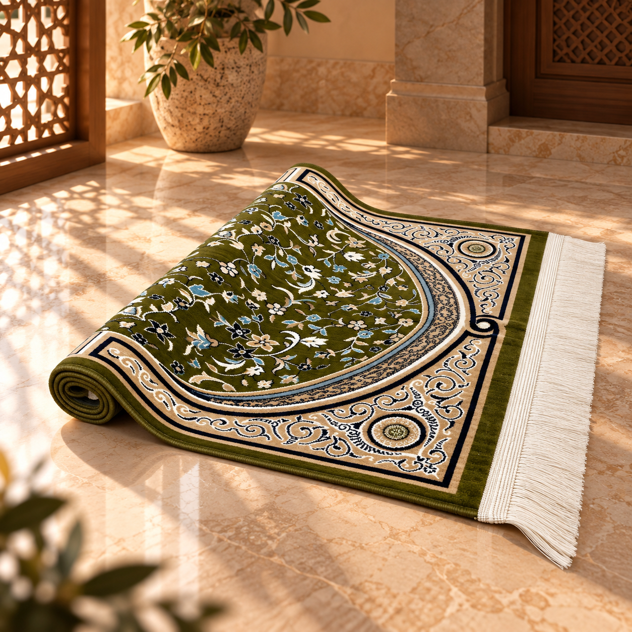 Al Rawdah Mubarkah Prayer Mat HM Traders