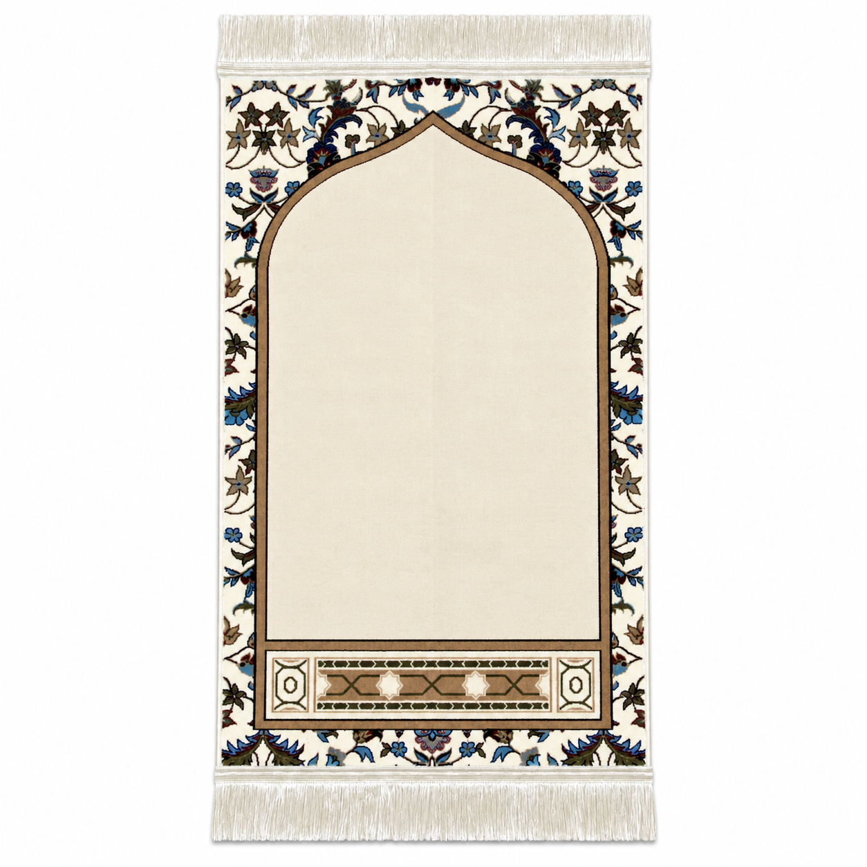 Imam e Kaaba Prayer Rug (Cream) HM Traders