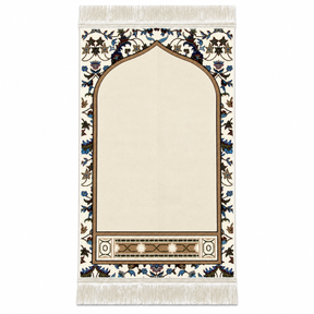 Imam e Kaaba Prayer Rug (Cream) HM Traders