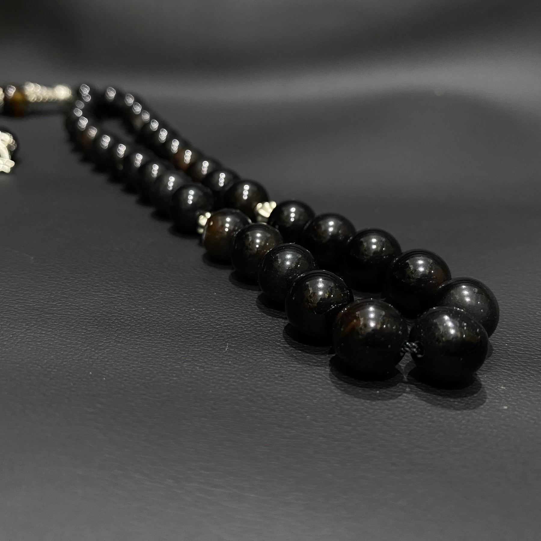 Black Aqeeq Tasbih 10 mm HM Traders