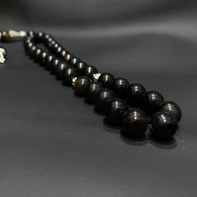 Black Aqeeq Tasbih 10 mm HM Traders