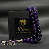 Purple Aqeeq Tasbih HM Traders