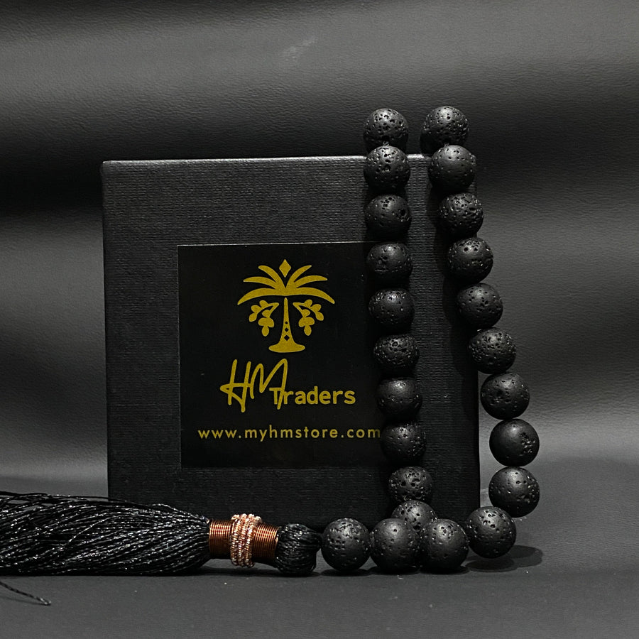 Lava Stone Tasbeeh HM Traders